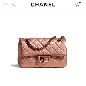 Authentic 21A Rose Gold Reissue Mini 2.55 NEW